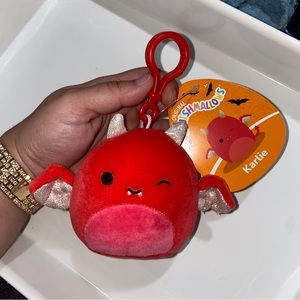 Halloween Squishmallow Karlie the Devil Bat Clip
